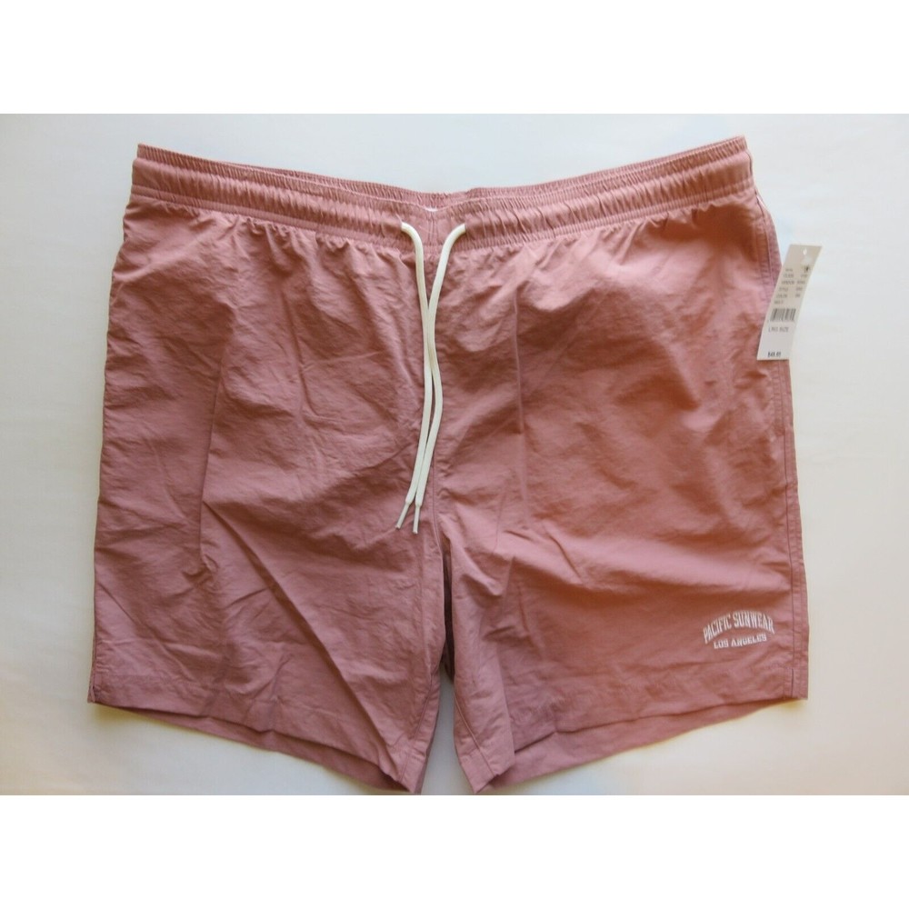 Pacsun Swim Trunks Adult Large Pink Board Shorts Bathing Suit Mens NWT $49
